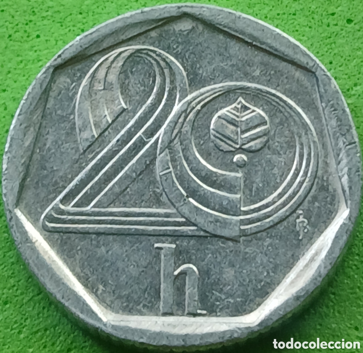 Monedas antiguas de Europa: Rep&uacute;blica Checa 20 hellers 1997 km#2.1
