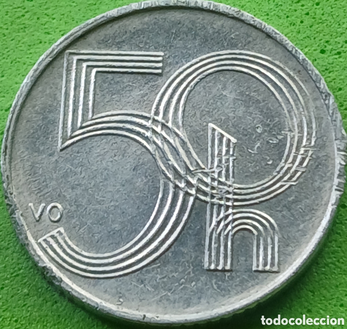 Monedas antiguas de Europa: Rep&uacute;blica Checa 50 hellers 2001 km#3