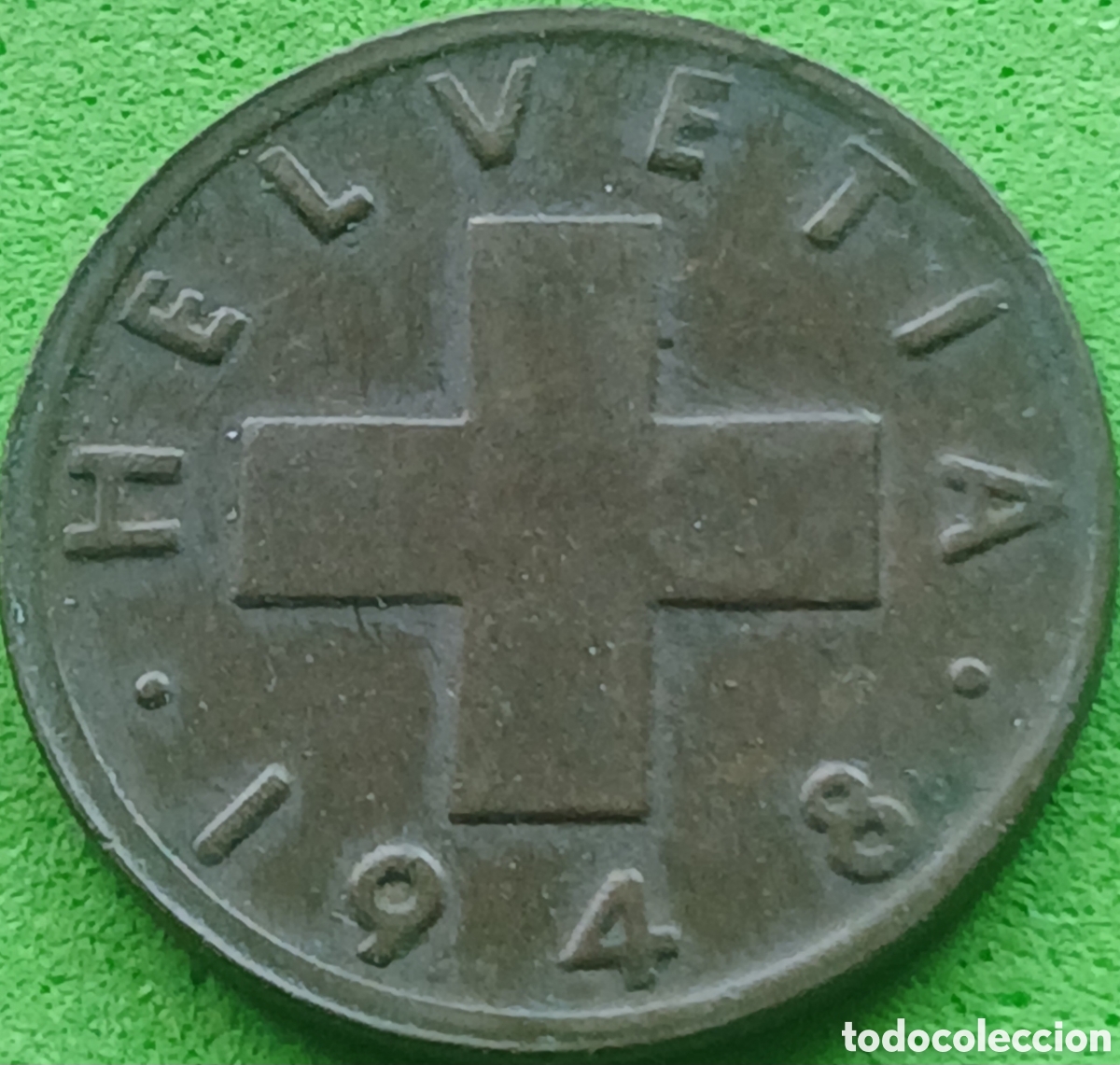 Monedas antiguas de Europa: Suiza 1 c&eacute;ntimo 1948 km#46