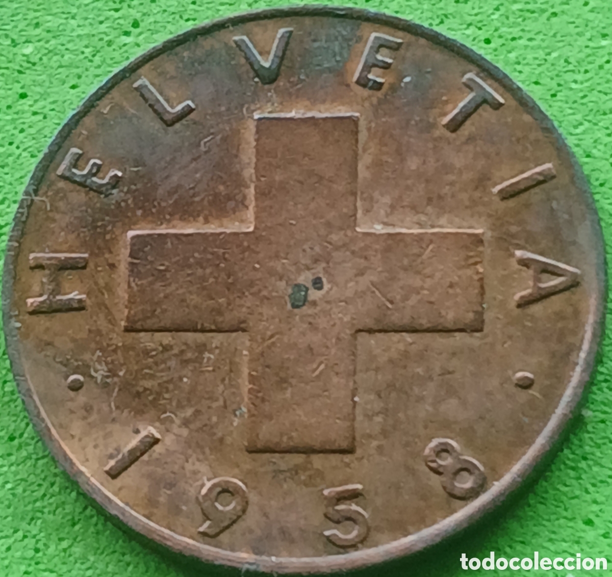 Monedas antiguas de Europa: Suiza 1 c&eacute;ntimo 1958 km#46