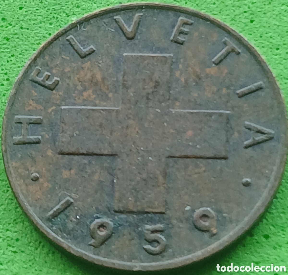 Monedas antiguas de Europa: Suiza 1 c&eacute;ntimo 1959 km#46