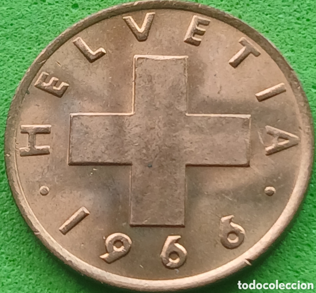 Monedas antiguas de Europa: Suiza 1 c&eacute;ntimo 1966 km#46