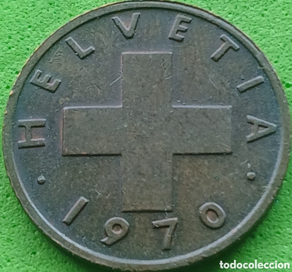 Monedas antiguas de Europa: Suiza 1 c&eacute;ntimo 1970 km#46