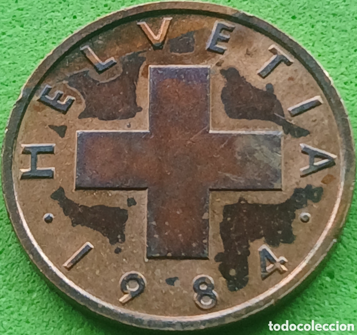 Monedas antiguas de Europa: Suiza 1 c&eacute;ntimo 1984 km#46