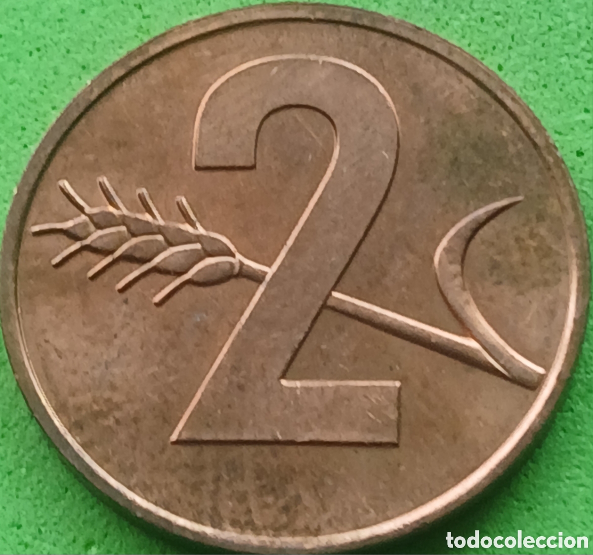 Monedas antiguas de Europa: Suiza 2 c&eacute;ntimos 1974 km#47