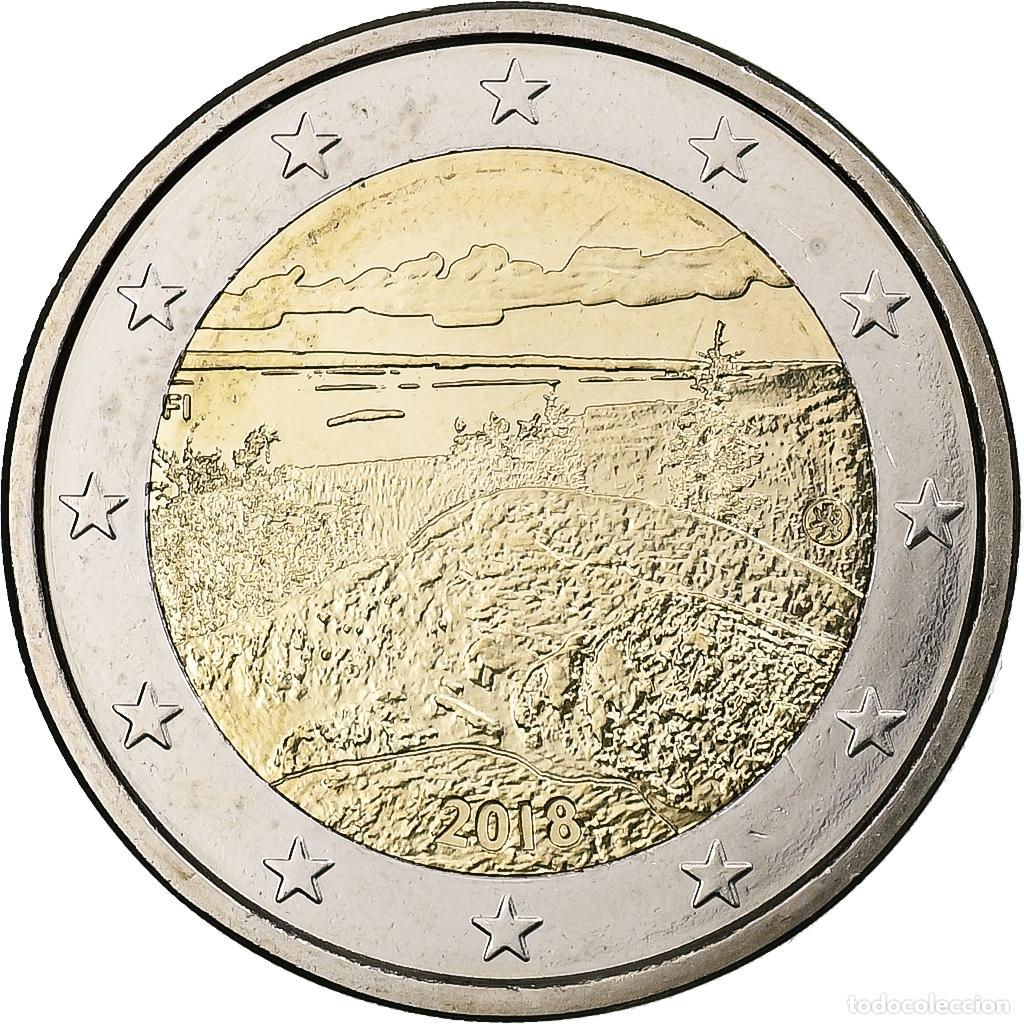Monedas antiguas de Europa: [#1308645] Finlandia, 2 Euro, Landscape Koli, 2018, Vantaa, Bimet&aacute;lico, SC