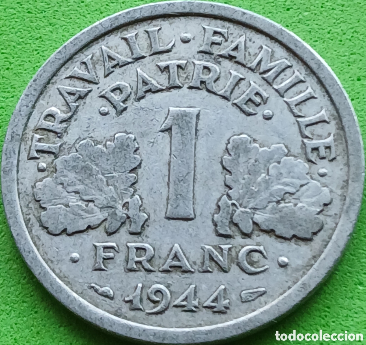 Monedas antiguas de Europa: Francia 1 franco 1944 C Castelsarrasin km#902