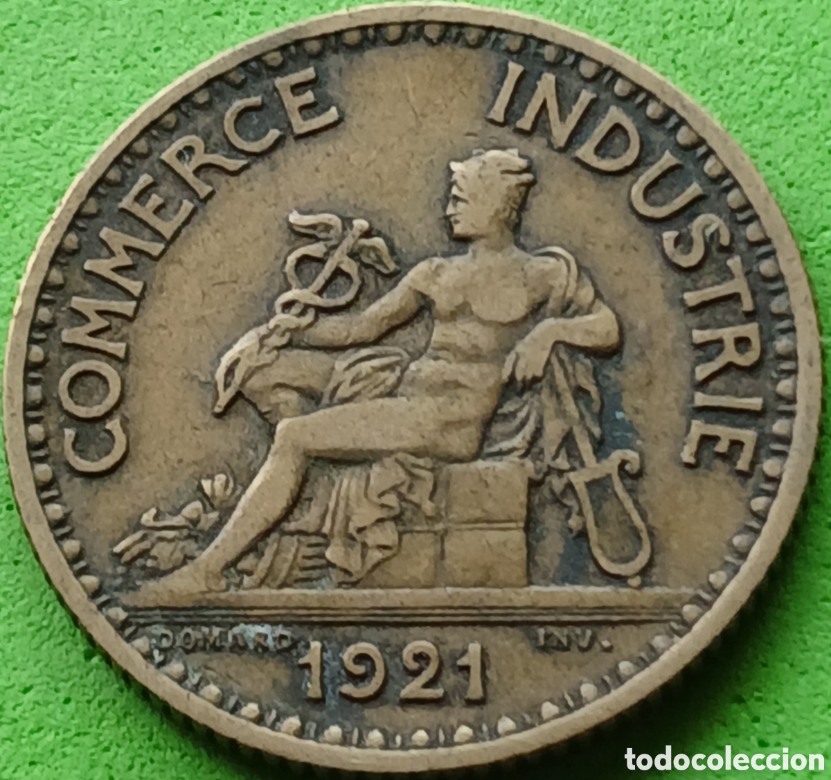 Monedas antiguas de Europa: Francia 1 franco 1921 km#876