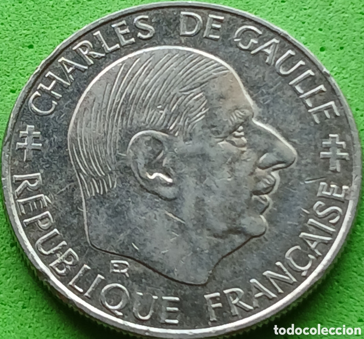 Monedas antiguas de Europa: Francia 1 franco 1988 km#963 Charles de Gaulle