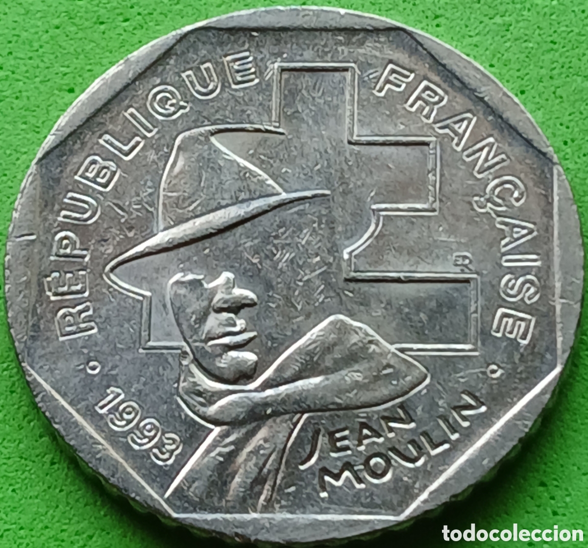 Monedas antiguas de Europa: Francia 2 francos 1993 km#1062 Resistencia Nacional