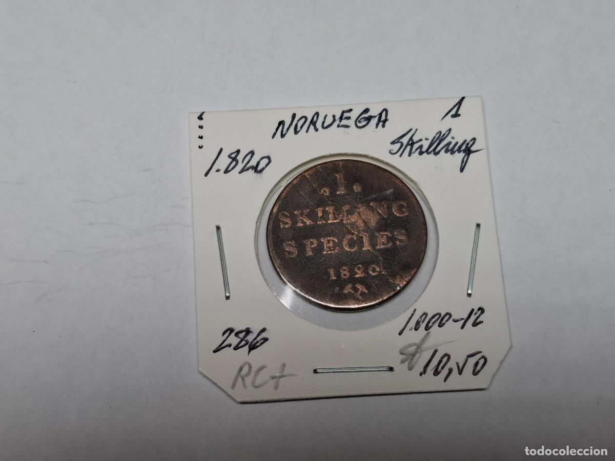 Monedas antiguas de Europa: 1 SKILLING de 1820 KM 286 NORUEGA en RC+