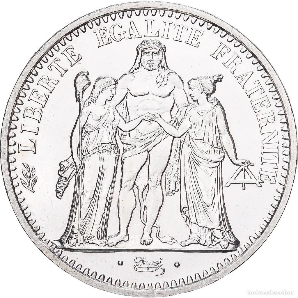 Monedas antiguas de Europa: [#138434] Francia, 10 Francs, Hercule, 1973, MDP, Plata, SC, Gadoury:813