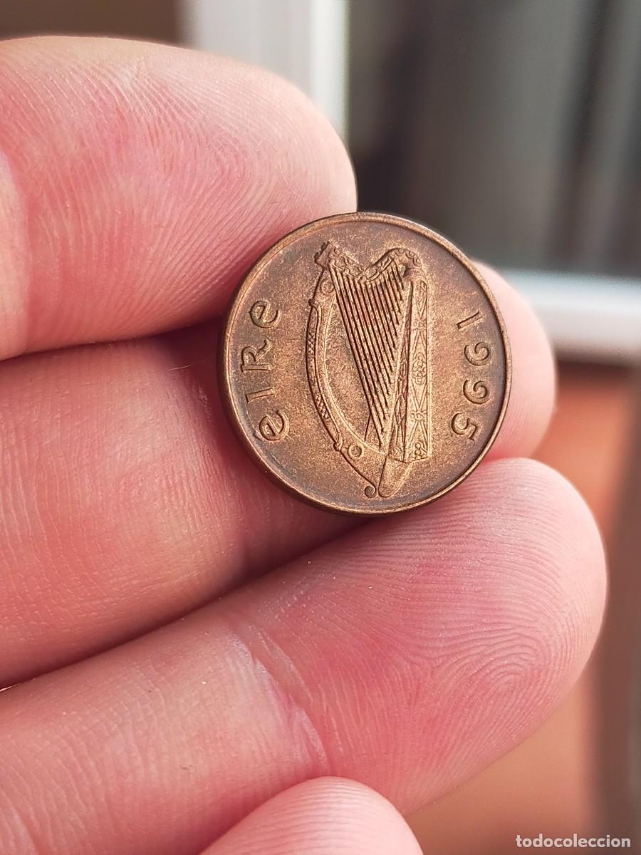 Alte M&uuml;nzen aus Europa: MONEDA DE 1 UN PENIQUE PENCE EIRE IRLANDA 1995 MUY BUENA CONSERVACION