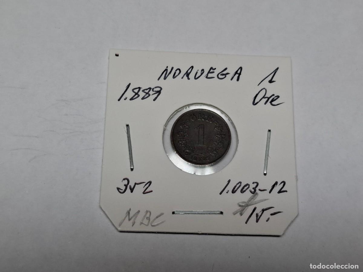Monedas antiguas de Europa: 1 ORE de 1889 KM 352 NORUEGA en MBC