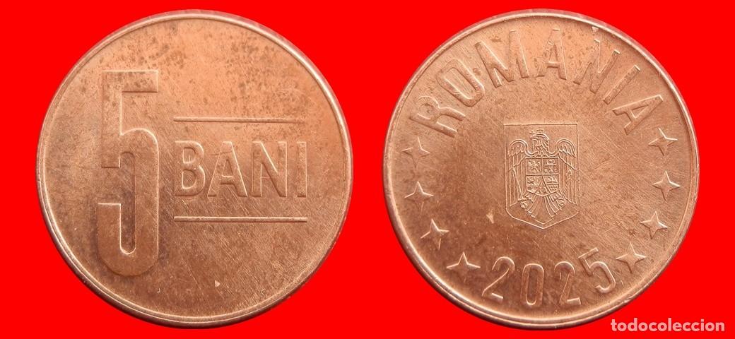Monedas antiguas de Europa: 5 BANI 2025 RUMANIA-152825