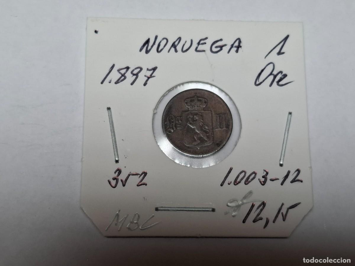 Monedas antiguas de Europa: 1 ORE de 1897 KM 352 NORUEGA en MBC