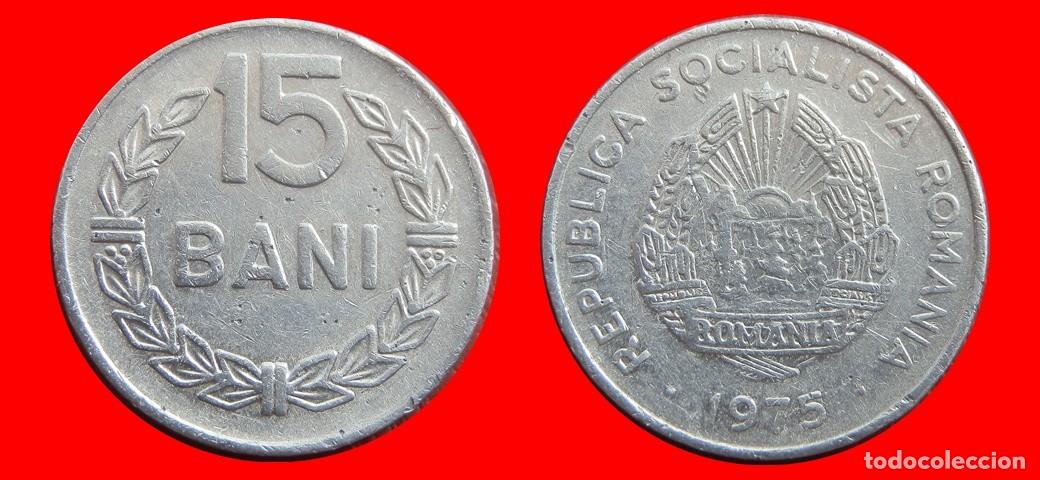 Monedas antiguas de Europa: 15 BANI 1975 RUMANIA-152828