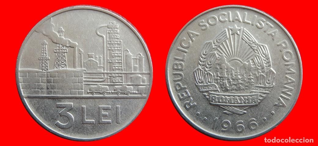 Monedas antiguas de Europa: 3 LEU LEI 1966 RUMANIA-152829