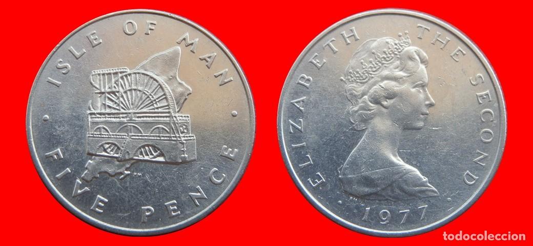 Monedas antiguas de Europa: 5 PENIQUES PENCE 1977 ISLA DE MAN-152857