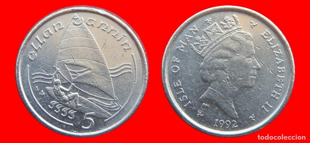 Monedas antiguas de Europa: 5 PENIQUES PENCE 1992 ISLA DE MAN-152862