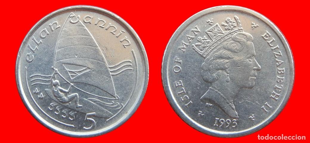 Monedas antiguas de Europa: 5 PENIQUES PENCE 1993 ISLA DE MAN-152863