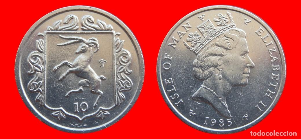 Monedas antiguas de Europa: 10 PENIQUES PENCE 1985 ISLA DE MAN-152873