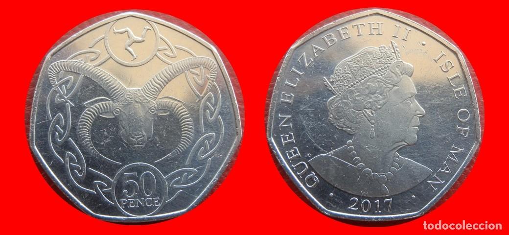 Monedas antiguas de Europa: 50 PENIQUES PENCE 2017 ISLA DE MAN-152882