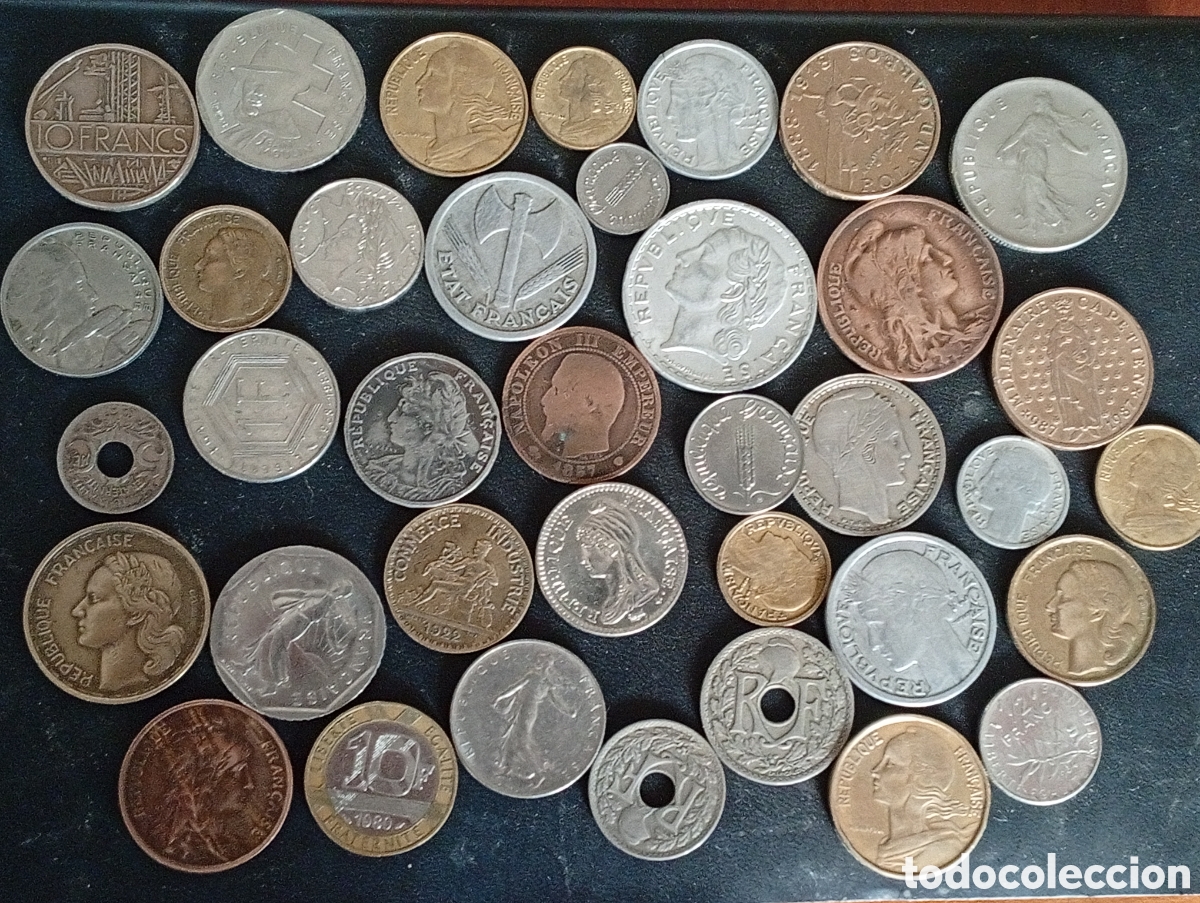 Monedas antiguas de Europa: Coleccion de monedas de Francia diferentes epocas