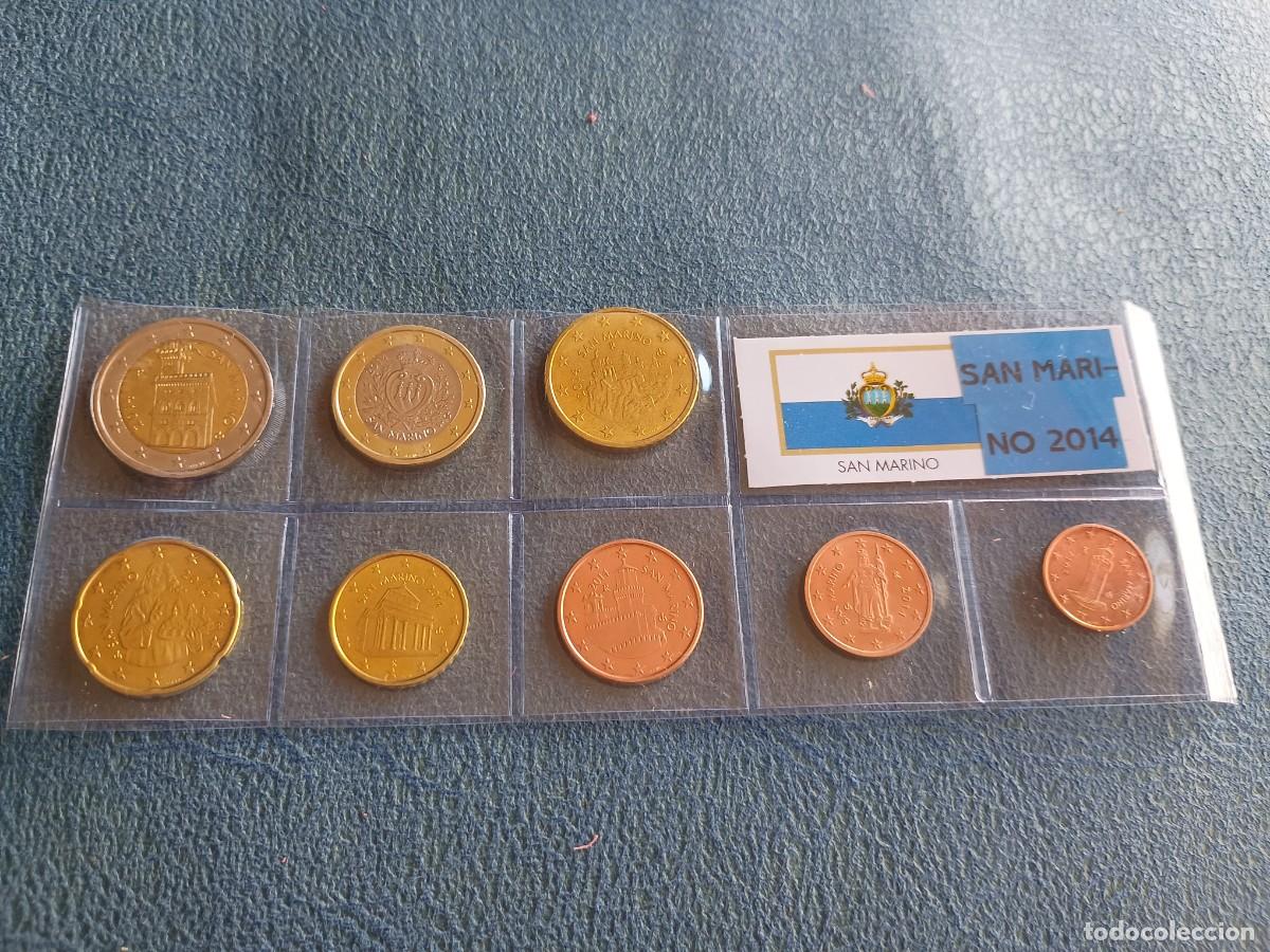 Monedas antiguas de Europa: San Marino a&ntilde;o 2014 1 c&eacute;ntimo a 2 euros sin circular 8 valores serie