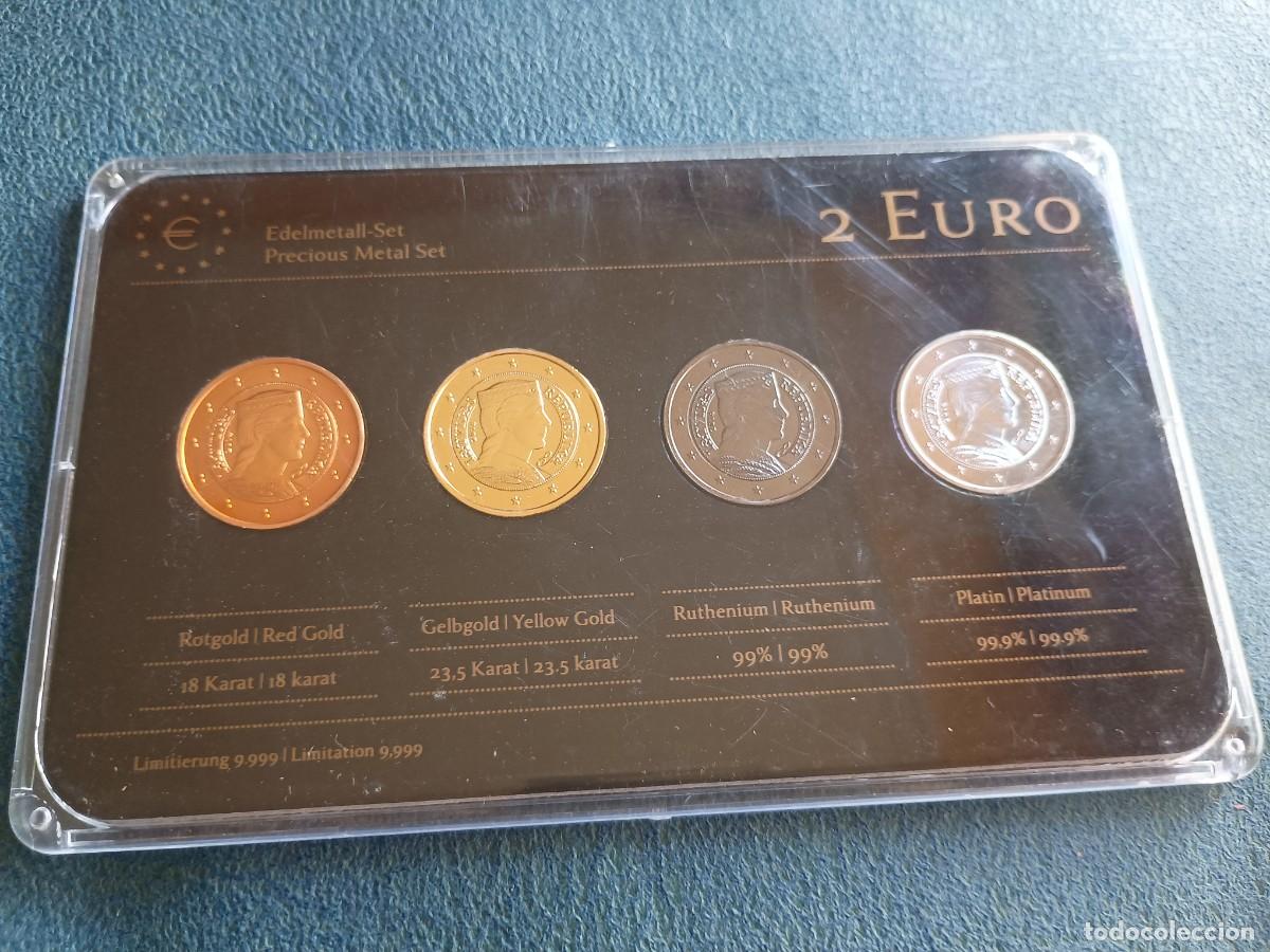 Monedas antiguas de Europa: Letonia a&ntilde;o 2014 4 monedas de 2 euros &euro; edici&oacute;n limitada