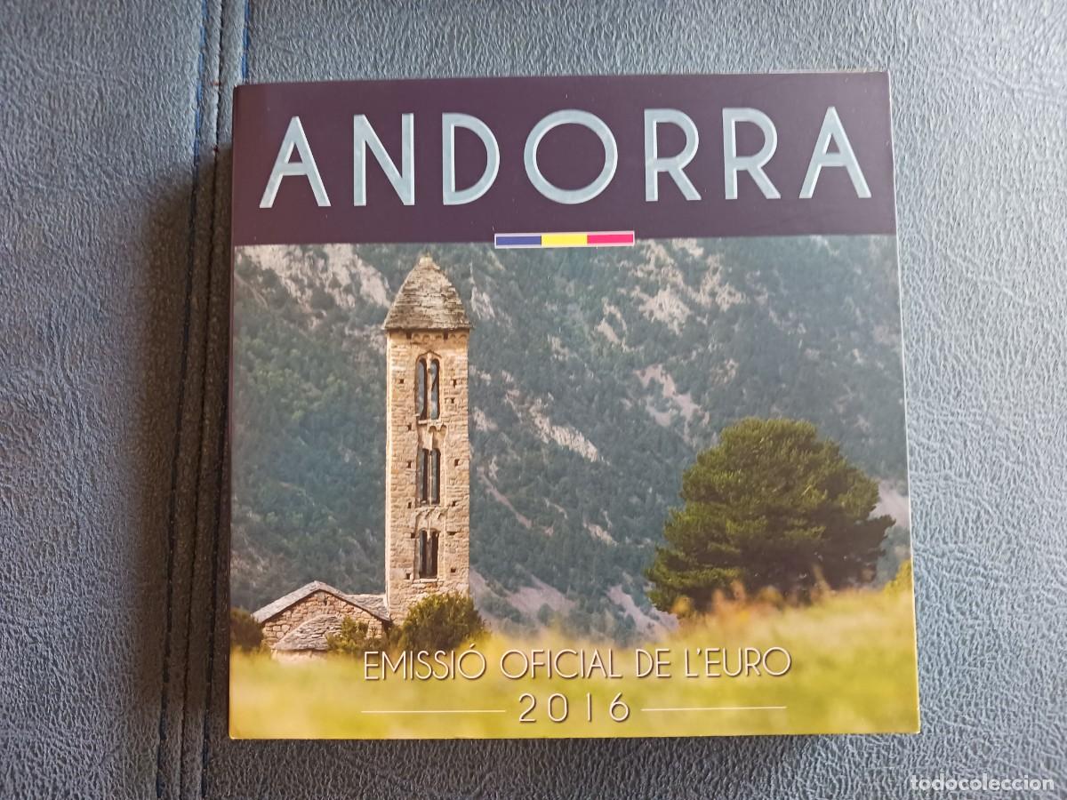 Monedas antiguas de Europa: Andorra a&ntilde;o 2016 cartera 1 c&eacute;ntimo a 2 euros &euro;