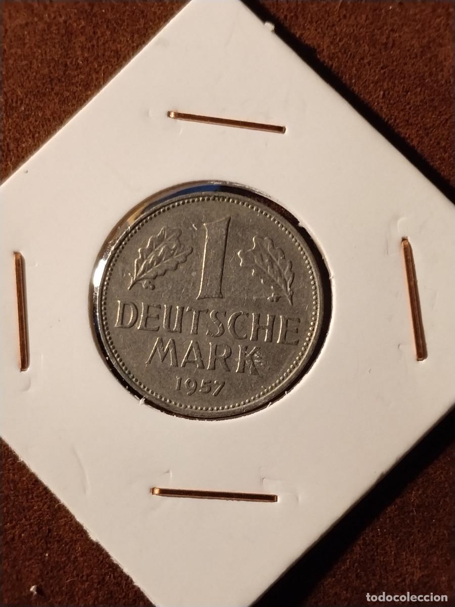 Monedas antiguas de Europa: 1 Deutsche Mark 1957 &middot; Ceca F &middot; Alemania RFA
