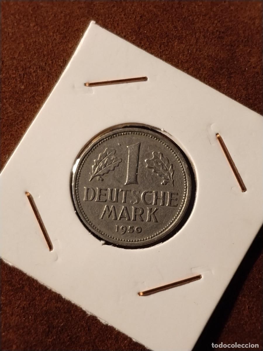 Monedas antiguas de Europa: 1 Deutsche Mark 1950 &middot; Ceca F &middot; Alemania RFA
