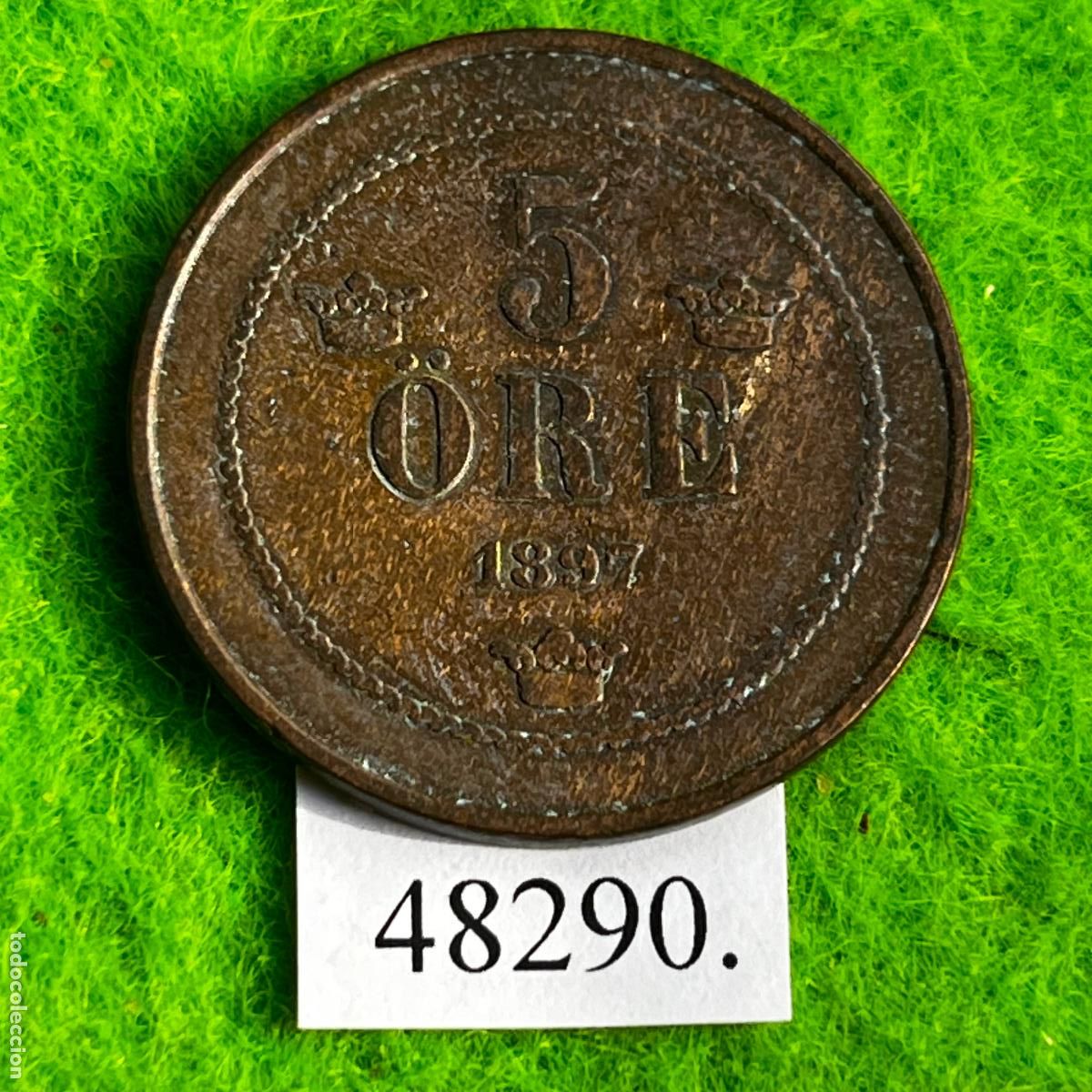 Monedas antiguas de Europa: Suecia 5 ore 1897 ,,,,