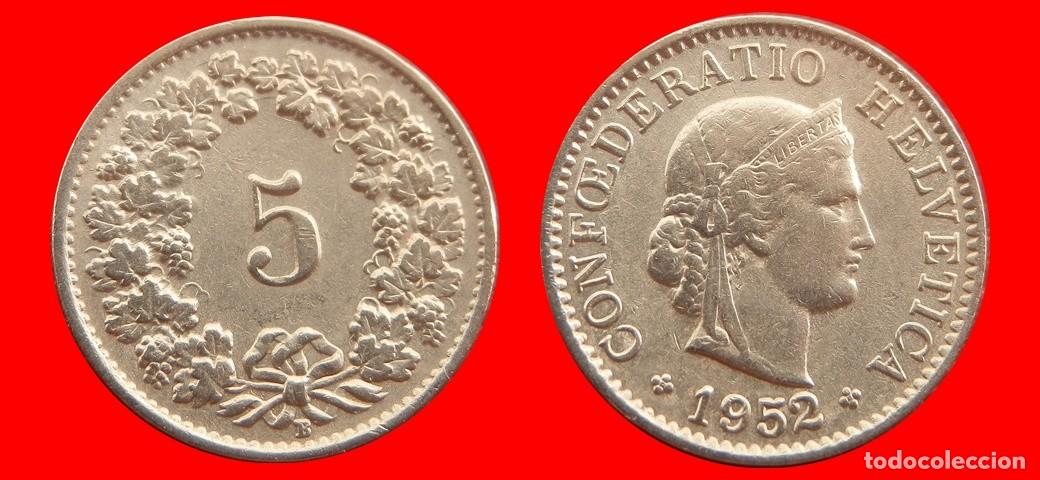 Monedas antiguas de Europa: 5 RAPPEN 1952 SUIZA-152895