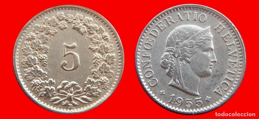 Monedas antiguas de Europa: 5 RAPPEN 1955 SUIZA-152898