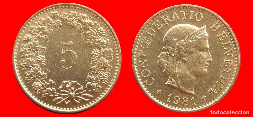 Monedas antiguas de Europa: 5 RAPPEN 1981 SUIZA-152902
