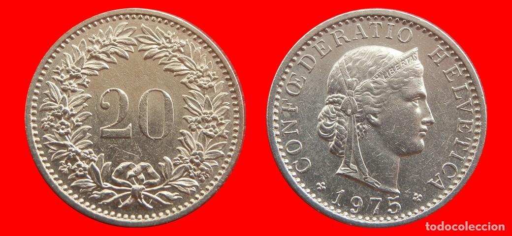 Monedas antiguas de Europa: 20 RAPPEN 1975 SUIZA-152908