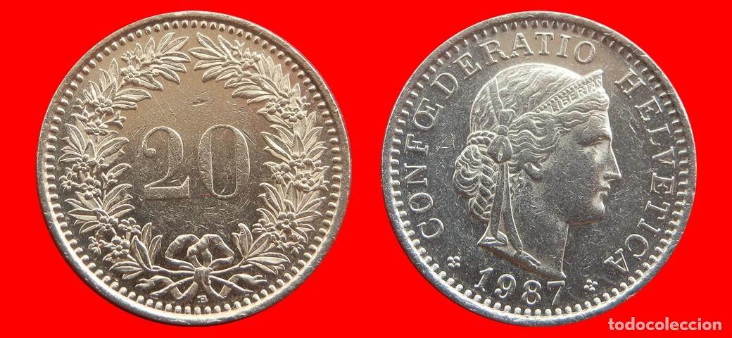 Monedas antiguas de Europa: 20 RAPPEN 1987 SUIZA-152910