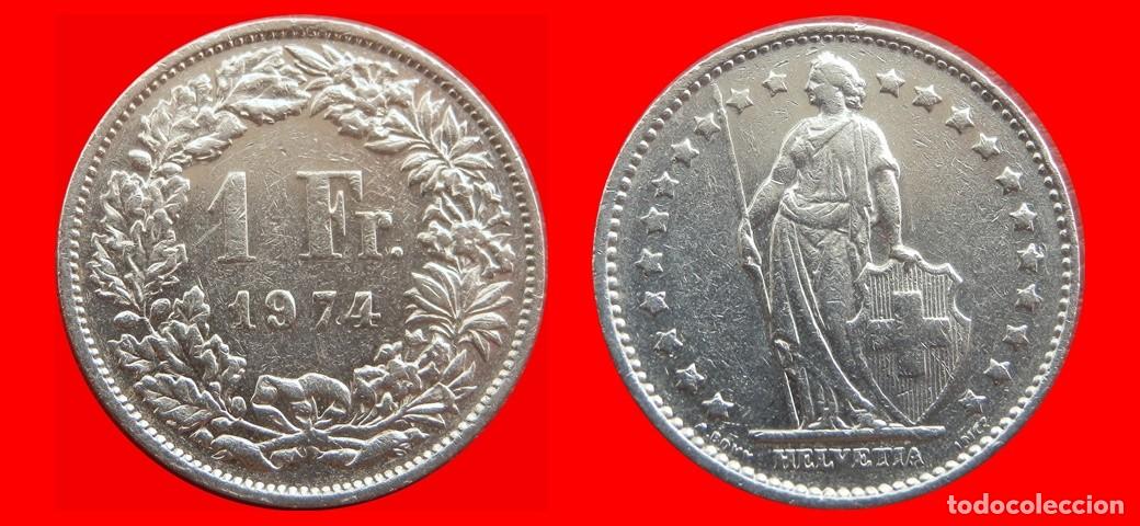 Monedas antiguas de Europa: 1 FRANCO 1974 SUIZA-152912