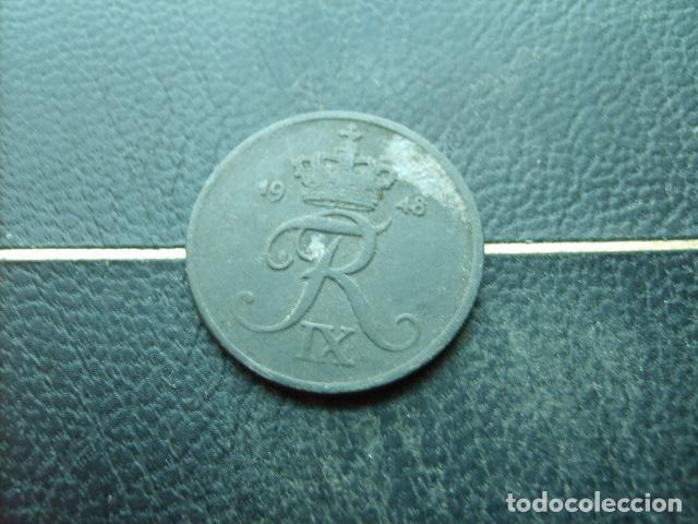 Monedas antiguas de Europa: DINAMARCA 2 ORE 1948