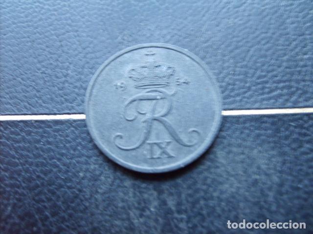 Monedas antiguas de Europa: DINAMARCA 2 ORE 1954