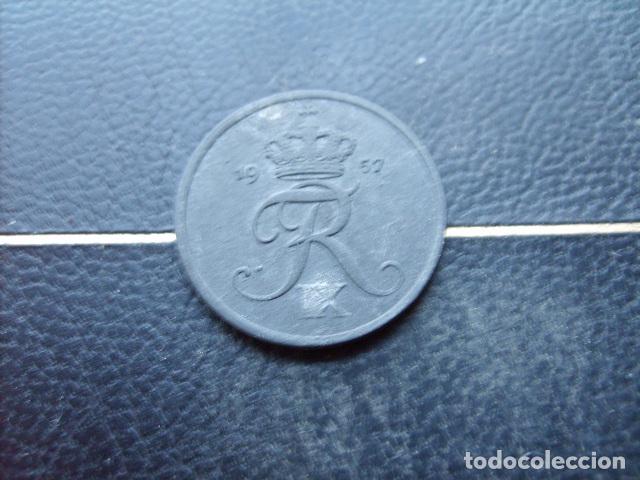 Monedas antiguas de Europa: DINAMARCA 2 ORE 1957