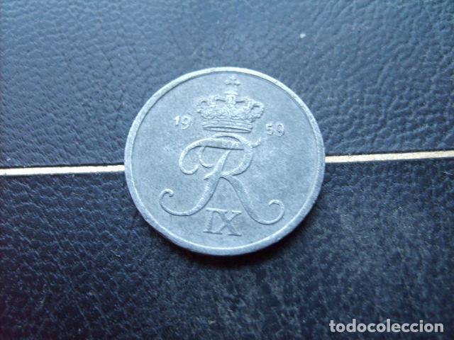 Monedas antiguas de Europa: DINAMARCA 2 ORE 1959