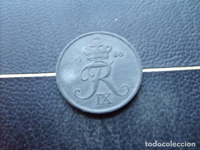 Monedas antiguas de Europa: DINAMARCA 2 ORE 1960