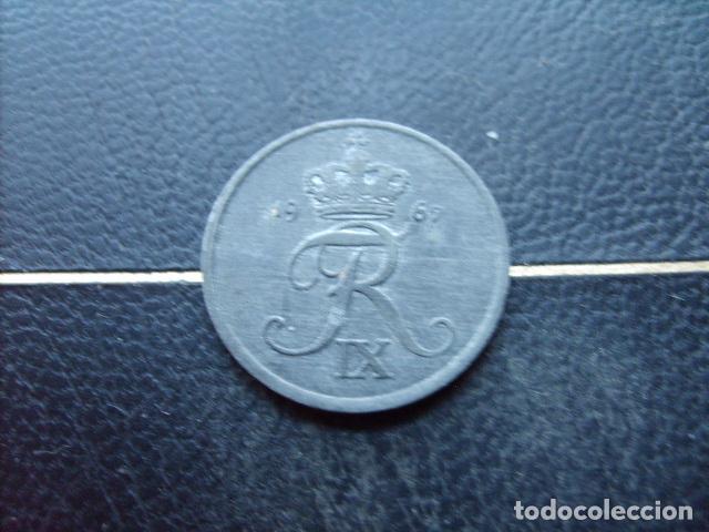 Monedas antiguas de Europa: DINAMARCA 2 ORE 1967