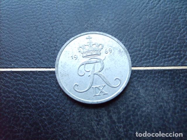 Monedas antiguas de Europa: DINAMARCA 2 ORE 1969