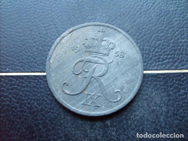 Monedas antiguas de Europa: DINAMARCA 5 ORE 1958