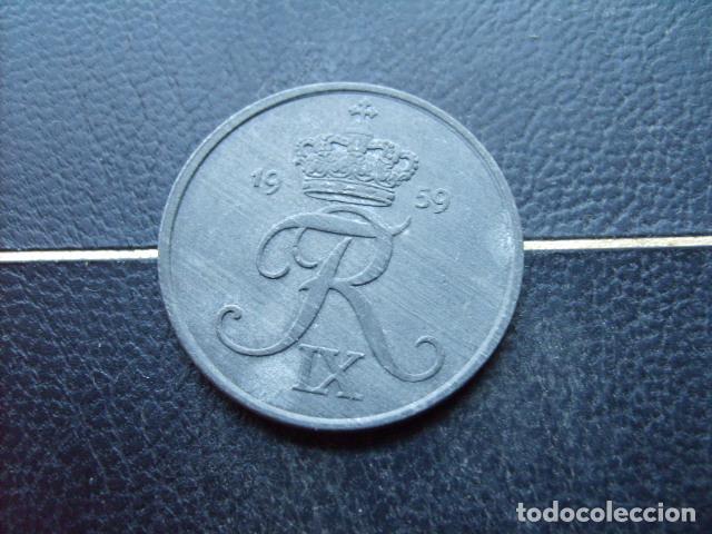 Monedas antiguas de Europa: DINAMARCA 5 ORE 1959