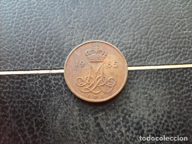 Monedas antiguas de Europa: DINAMARCA 5 ORE 1985